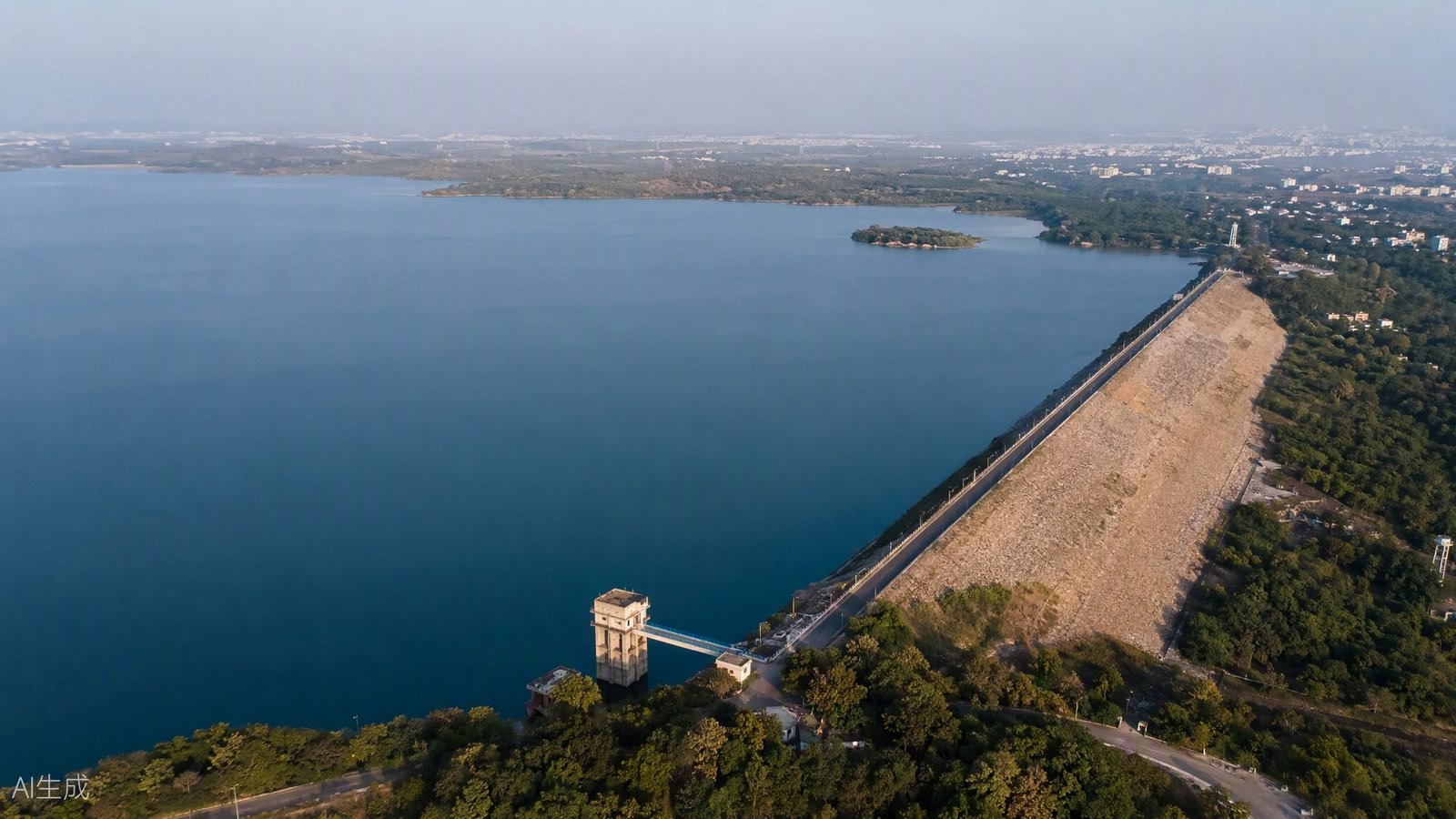 Osman Sagar reservoir, Hyderabad